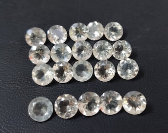 Bytownita canadiense natural - Labradorita amarilla de talla redonda - Tamaños de 5 mm a 8 mm - Ideal para joyería - Piedra preciosa rara - Bytownita