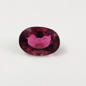 Natural AAA Rubellite Pink Tourmaline Oval Faceted 11.30x8 mm, Hand Cut Gemstone, Pink Tourmaline, Tourmaline Faceted Gems, Jewelry Making