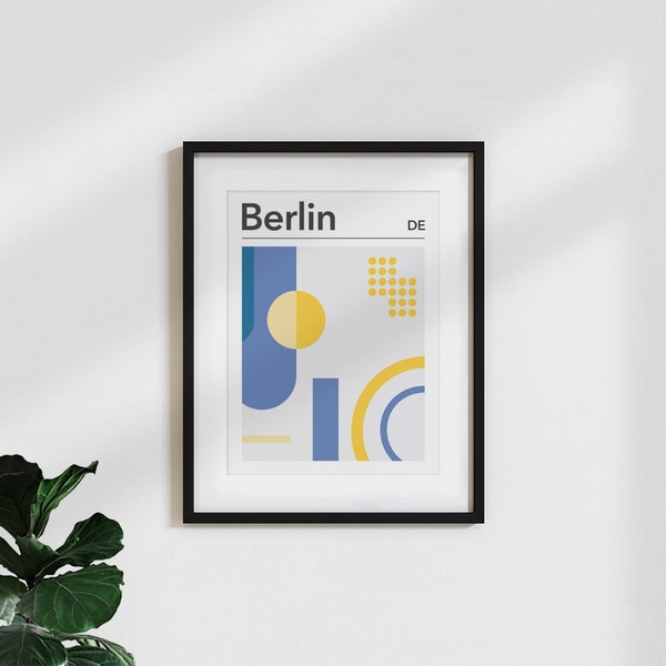 Poster Typografie / Motivation / Inspiration / Spruch / Zitat  'berlin city '