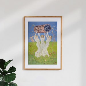 Poster 'Pink Pills for Pale People' / Stampa artistica premium vintage di alta qualità / Vecchio poster pubblicitario retrò