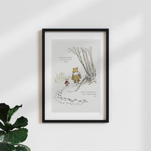 Póster vintage «Winnie the Pooh - ¿Cómo se escribe amor? - Blanco»