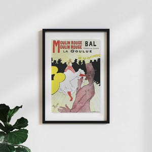 Poster stampa d'arte classica/vintage "Henri de Toulouse-Lautrec: affiche pour le moulin rouge"