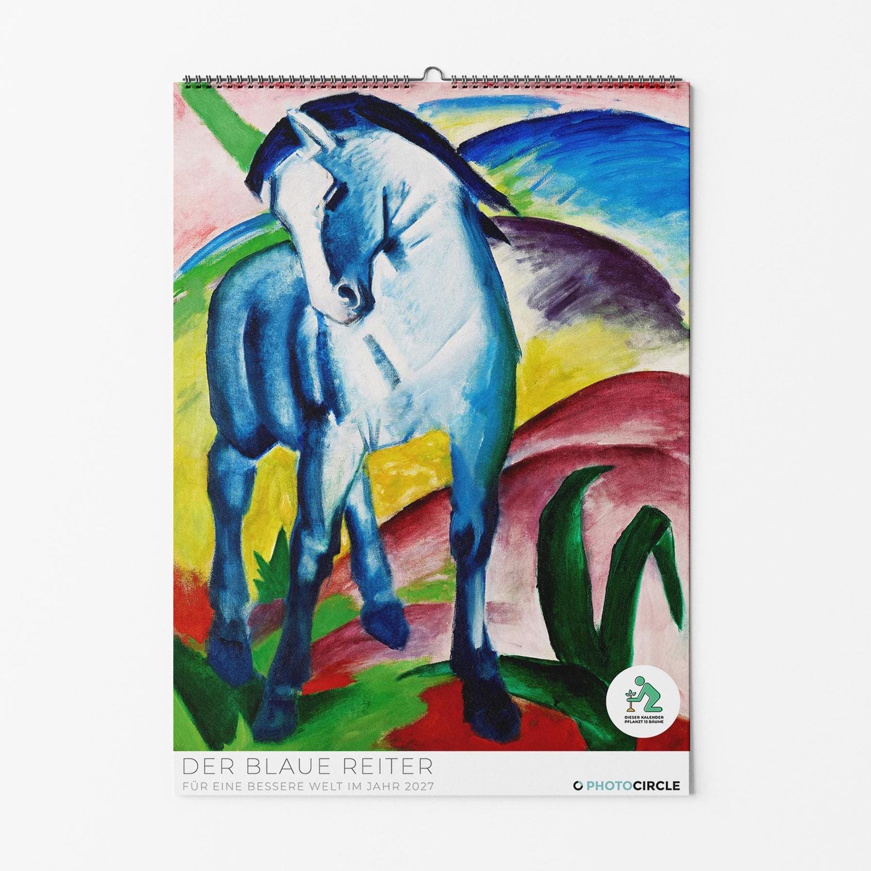 Blue Rider Art Calendar 2027 | Sustainable Wall Calendar With