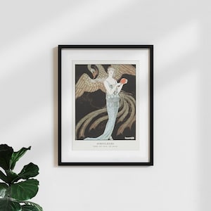 Poster stampa artistica classica/vintage "abito da sera di george barbier"