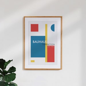 Pôster vintage / retrô / arquitetura &#39;exposição bauhaus (1923)&#39;
