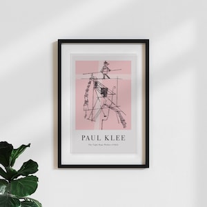 Poster classic / vintage art print ‘paul klee: tightrope walker’