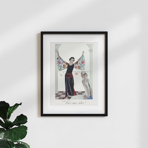 Poster stampa d'arte classica/vintage "voici mes ailes!" di George Barber'