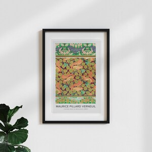 Poster klassiker / vintage kunstdruck ‘maurice pillard verneuil: martinets et chèvrefeuille - ausst.-poster’