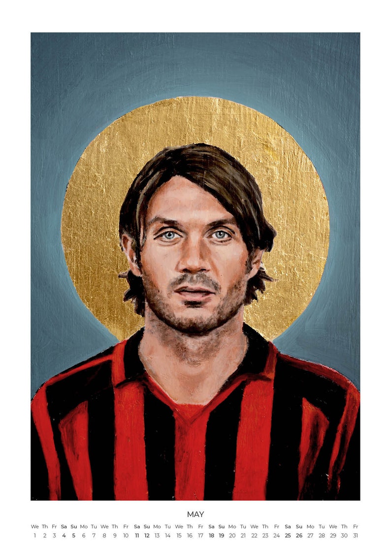 Football Legends Calendar 2024 / With Design Portrait Posters Etsy