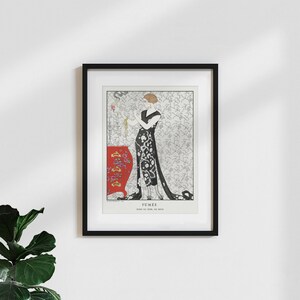 Poster classic / vintage art print ‘Smoke by George Barbier’