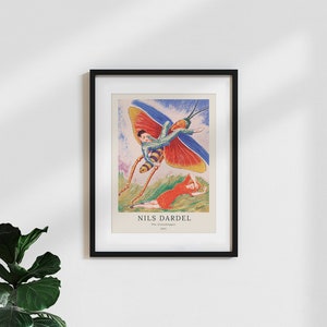 Poster classic / vintage art print ‘nils dardel: gräshoppan’