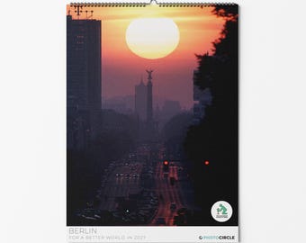 Berlijn Kalender 2027 | Wandkalender met straatfotografie en foto's van de televisietoren | Stedelijke fotokalender | Duurzaam cadeau-idee