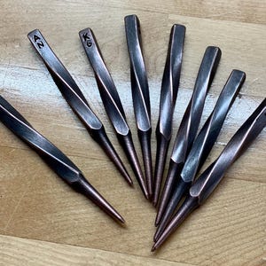 Twisted Stick Pitch Mark/Divot Tool - Copper - Hand-ground/Hand-shaped/Hand-finished. Great for gifts!