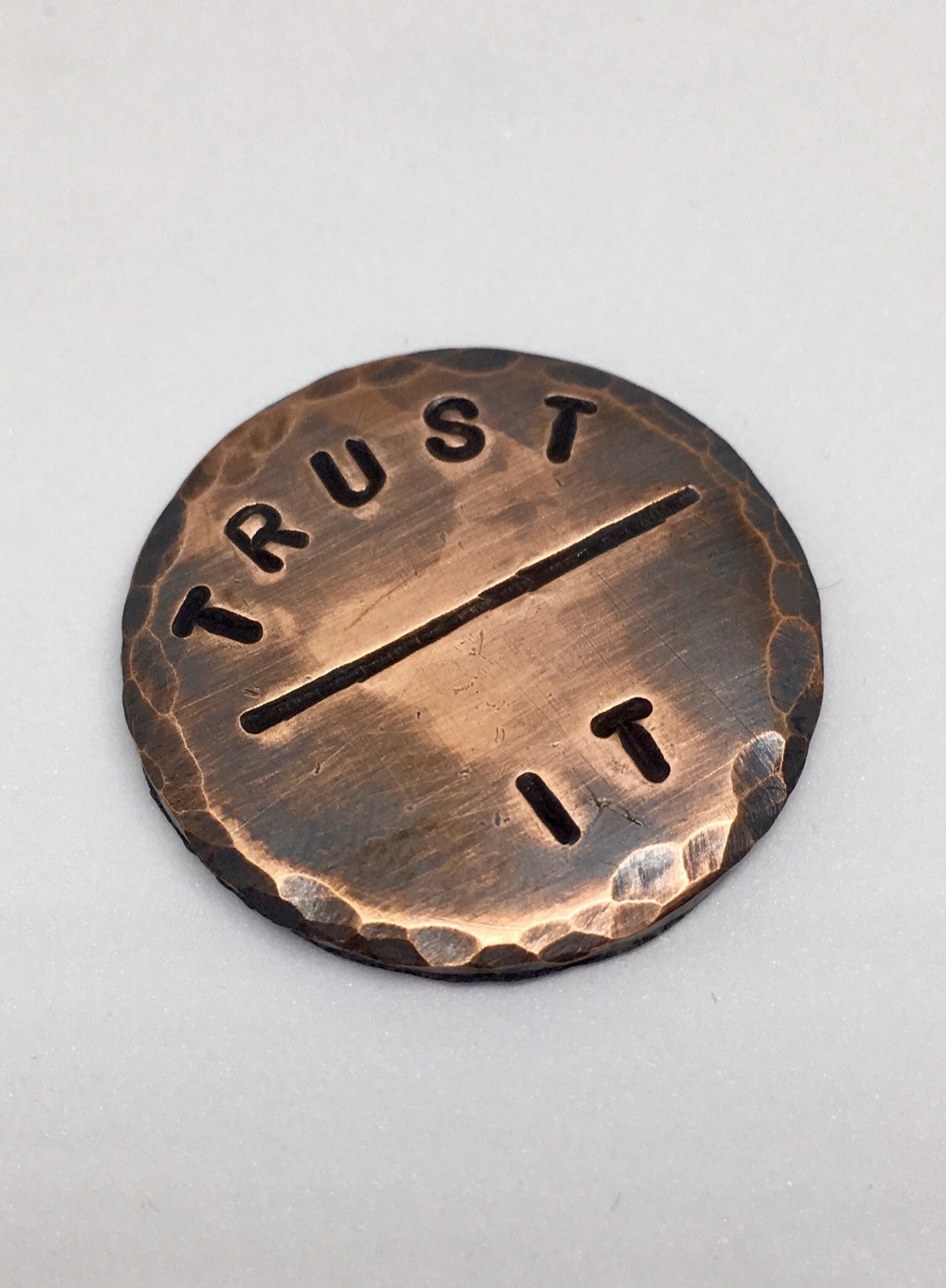 Handstamped Custom Request Copper/Brass Ball Marker Etsy