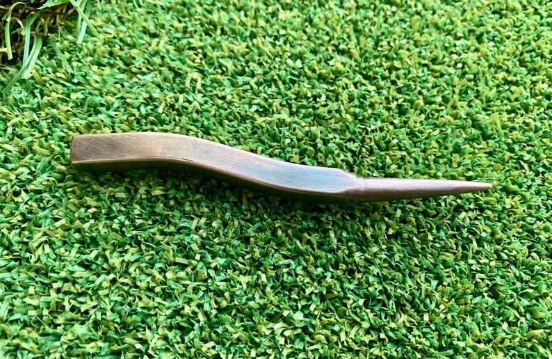 Curved Slim Stick Divot Tool Copper Hand Ground and Etsy