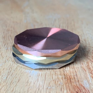 1.25&quot; CNC Milled Faceted Edge Blank - Ball Markers / Challenge Coins . Great for stamping and Laser engraving!