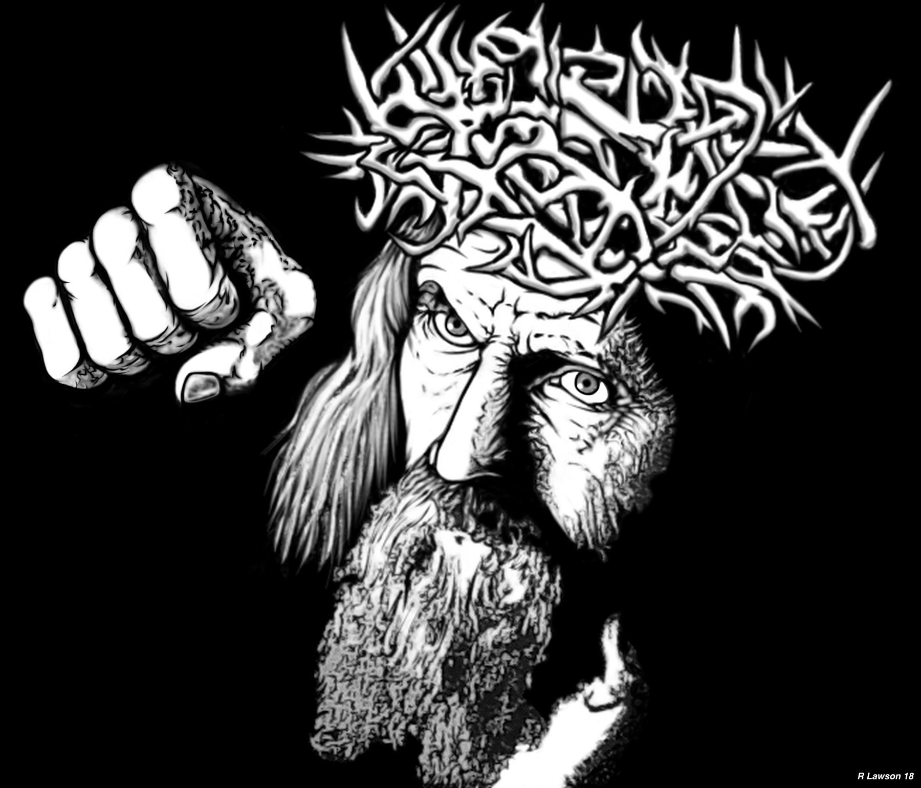 Tshirt Jesus Throws a Punch Christ strikes back at Etsy