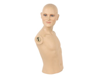 Oude Paspop Mannequin Kind Torso con Hoofd Jaren 60