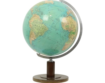 Grote Vintage Columbus Wereldbol Aardglobe pięćdziesiątych