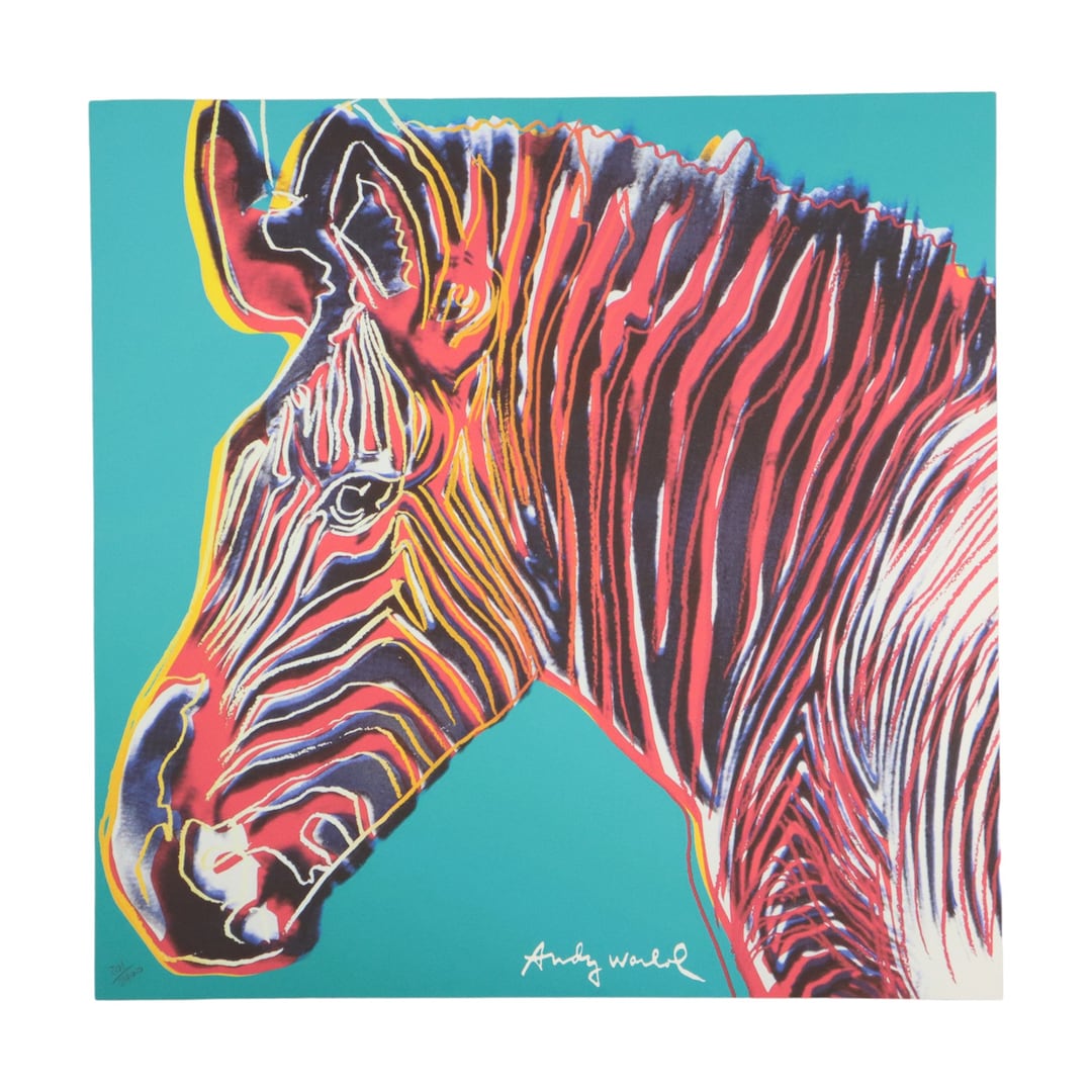 Offset Litho Naar Andy Warhol Grevy’s Zebra 201/2400 Pop Art Kunstdruk ...