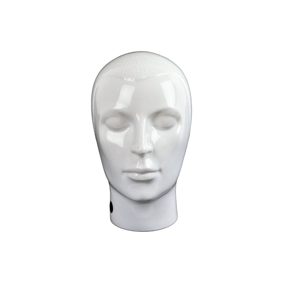 Mannequin Hoofd Etalage Display Man Wit Keramiek Royal Crown 26cm Etsy