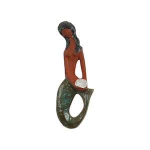 Elisabeth Vandeweghe Zeemeermin Sculptuur Keramiek Bas Reliëf voor Perignem
