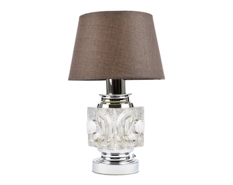 Ice Cube Tafellamp Peill Putzler Design Kristal Duitsland Seventies Schade
