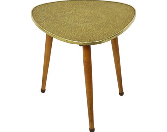 Vintage Mid-Century Plantentafel Driehoekig Conisch