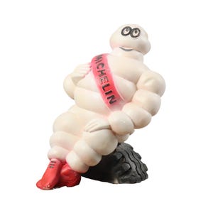 Grote Bibendum Michelin Reclame Object Beeld Gips 36cm