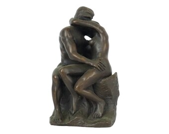 Naar Auguste Rodin Le Baiser De Kus Reproductie in Brons