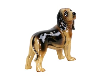 Beeld Sculptuur Bloedhond Coopercraft Hond Made England Keramiek 22cm