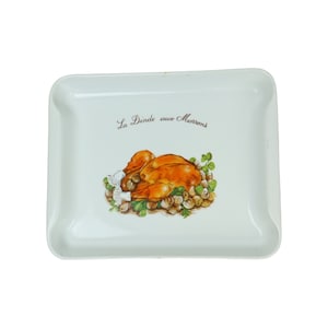 Grote Vintage Franse Ovenschaal Wit Porselein Pillivuyt Kalkoen Kastanjes 38cm