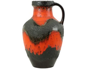 Vintage West German Fat Lava Vase Made by Carstens Tonnieshof