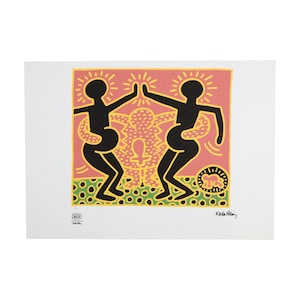 Litho offset Naar Keith Haring Fertility 21/150 Pop Art Kunstdruk
