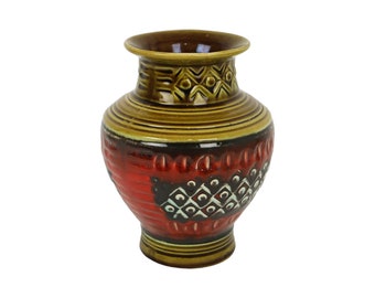 Vintage West German Bay Keramik 93-25 Vase Mid Century Pottery