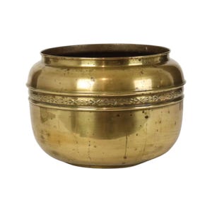 Grote Messing Cache Pot Bloempot Repoussé Frankrijk 25cm