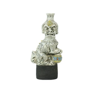 Licores Karaf Garnier Komainu Guardian Lion Foo Dog Keramiek Itália 28cm