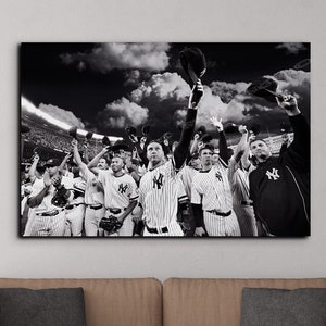 New -New York Yankees "Hat's Off"  36x24 Ready to Hang canvas Original art by Memento Jeter Rivera,Posada, Petite