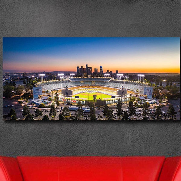 Dodger Stadium Art Drawing Etsy