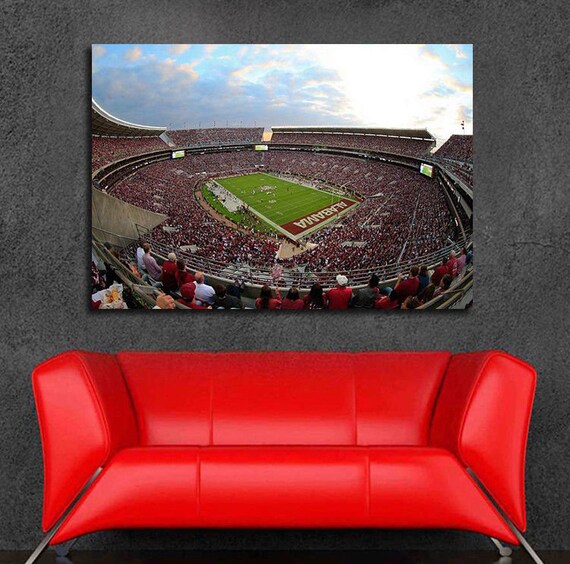 Alabama Football Bryant Denny Stadium Drone Shot Print Bryant Denny Stadium