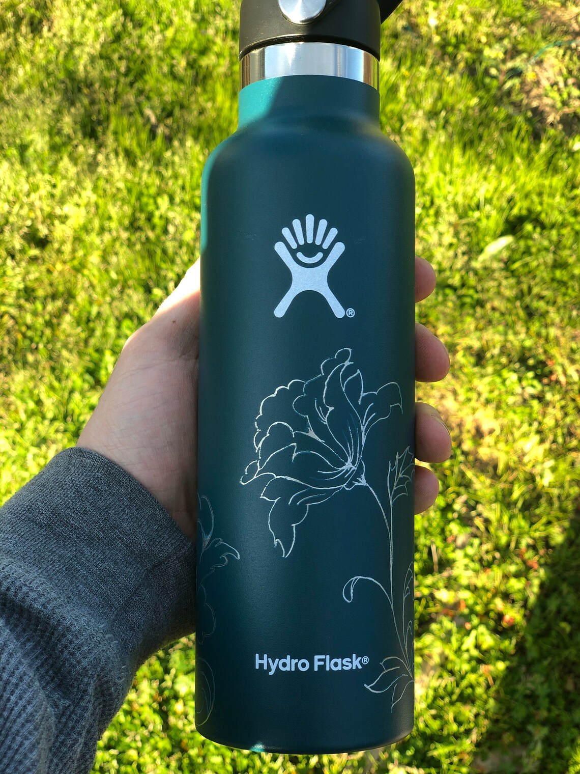 Customized hand engraved hydro flask Etsy