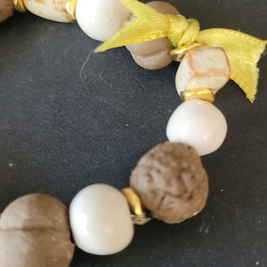 Bracelet en perles de céramique, bracelets empilables, à porter au quotidien, cadeau pour elle