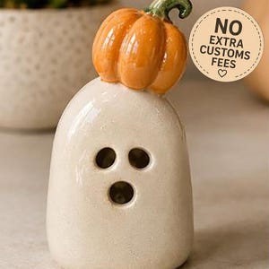 Keramisk Halloween-spökfigur eller magnet