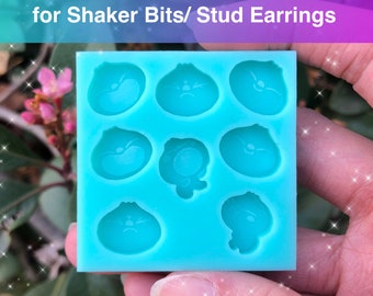 1 inch Bao Dumpling 6x Designs at 0.25 inch deep Silicone Mold Palette for Resin Wax Melt Plaster Deco Charms DIY