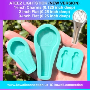 Ateez NEW style Light Stick Multi Size Options K-Pop Silicone Mold for Resin Earrings Keychains and Accessories Lightstick