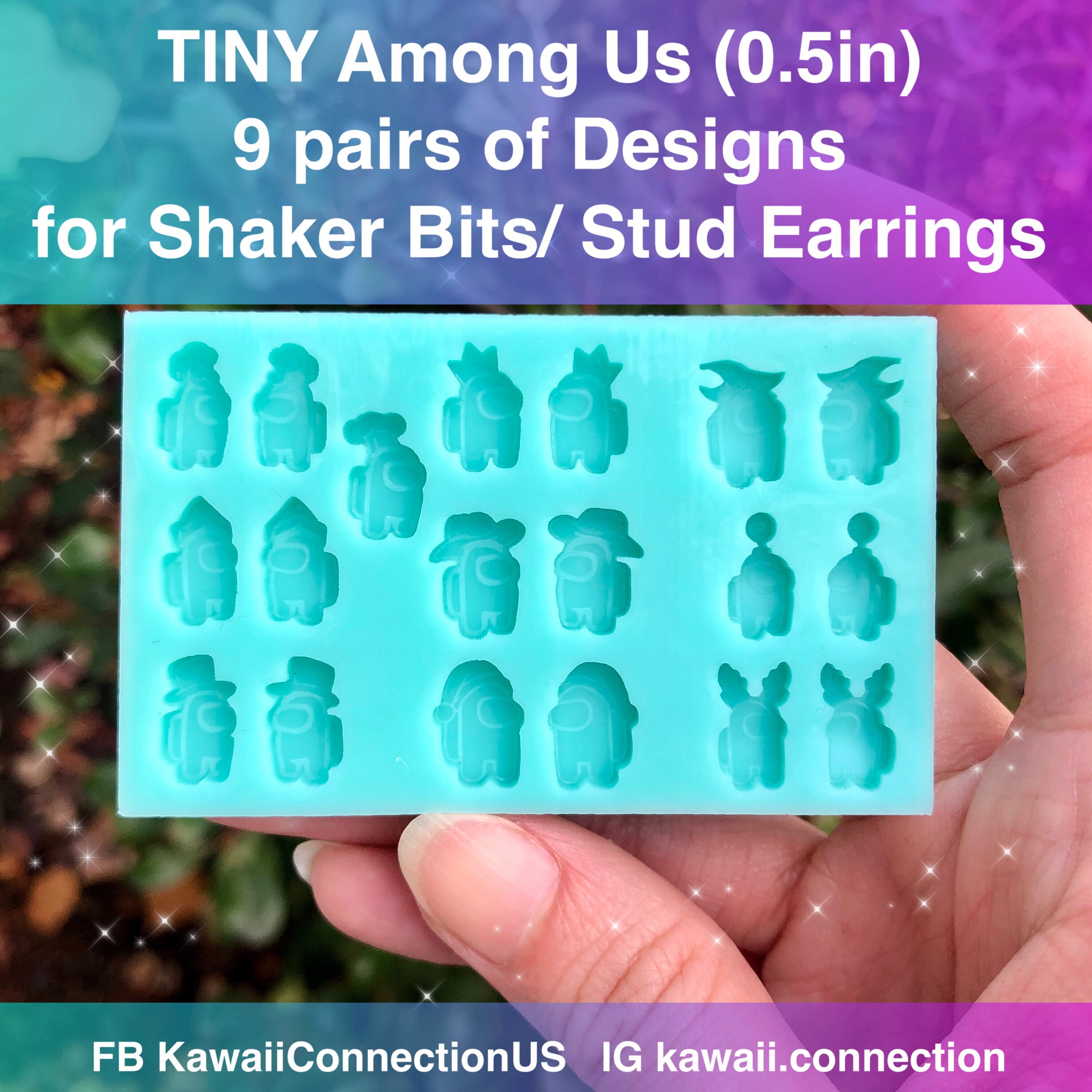 V3 TINY 0.5 inch Space  Game (whopping 9 pairs of Designs + 1 Stray!)…