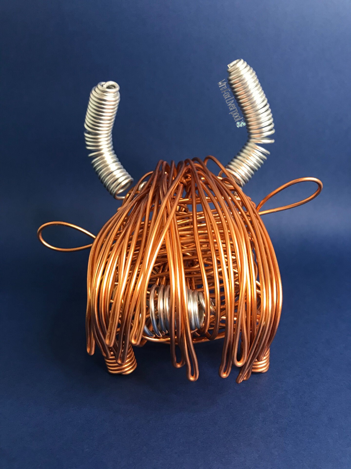 Handmade Aluminium Wire Highland Cow Ornament Quirky Gift Etsy