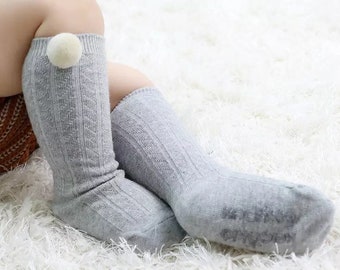 baby girl pom pom socks