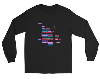 NYC Theatre District Map Long Sleeve Shirt