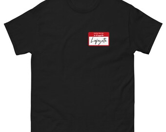 Hamilton Musical Lafayette Nametag Unisex classic tee